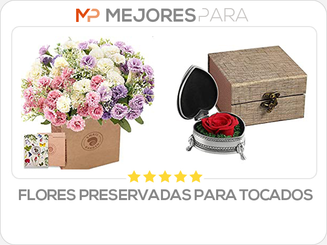 flores preservadas para tocados