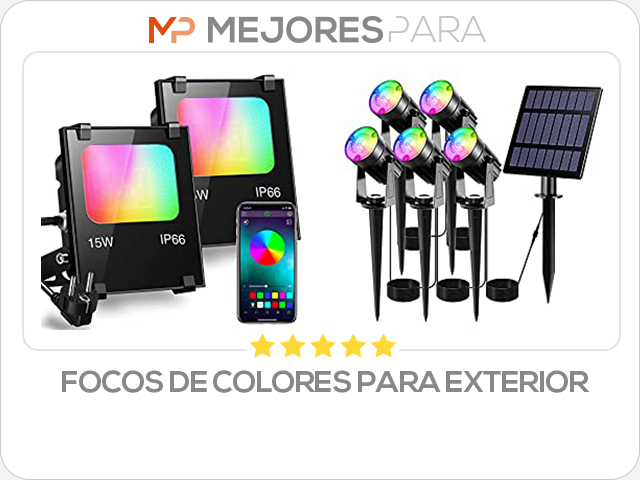 focos de colores para exterior