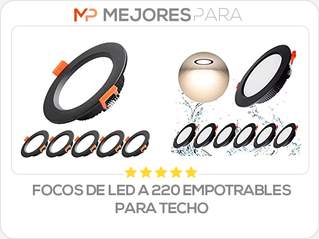 focos de led a 220 empotrables para techo