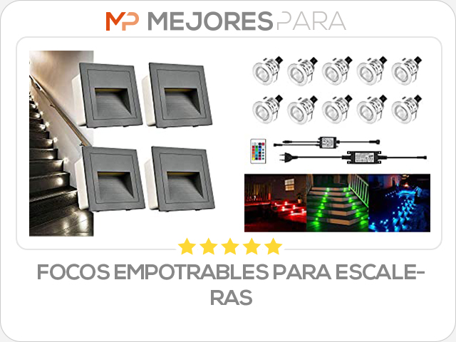 focos empotrables para escaleras