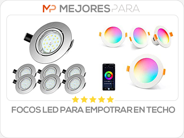 focos led para empotrar en techo