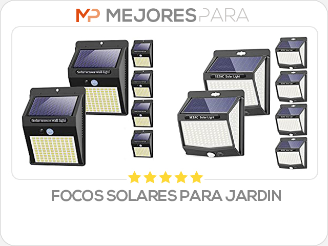 focos solares para jardin