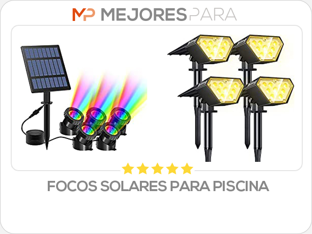 focos solares para piscina