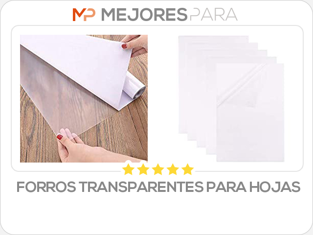 forros transparentes para hojas