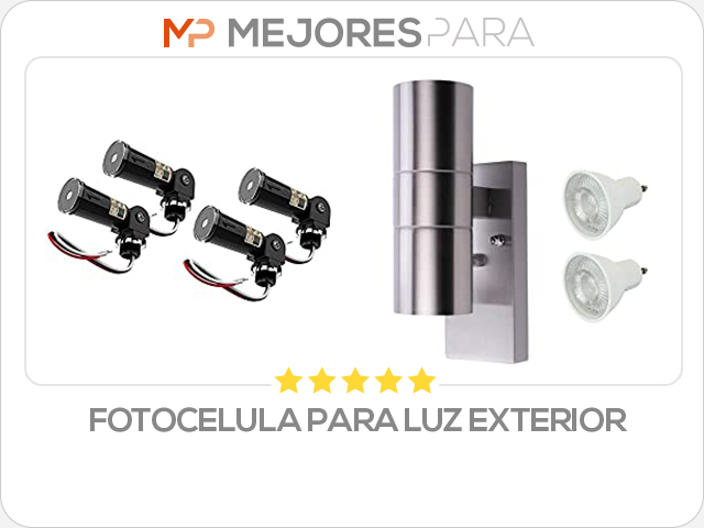 fotocelula para luz exterior