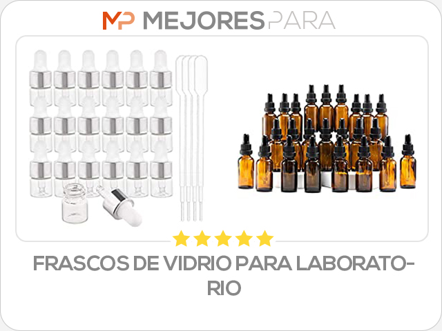 frascos de vidrio para laboratorio