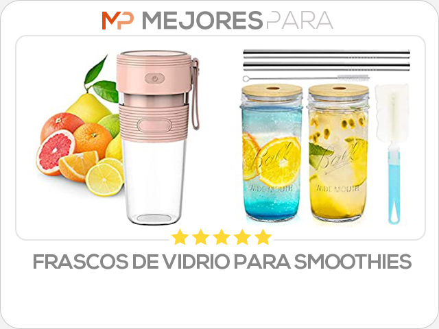 frascos de vidrio para smoothies