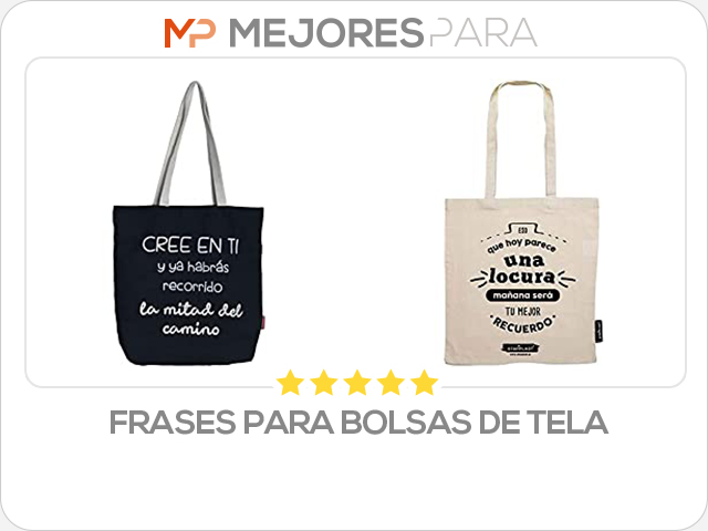 frases para bolsas de tela