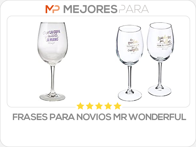 frases para novios mr wonderful