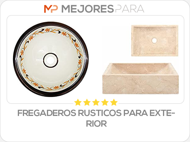 fregaderos rusticos para exterior