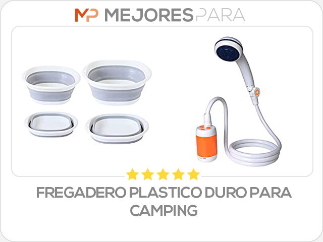 fregadero plastico duro para camping