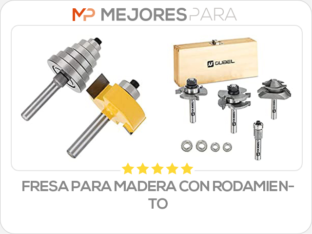 fresa para madera con rodamiento