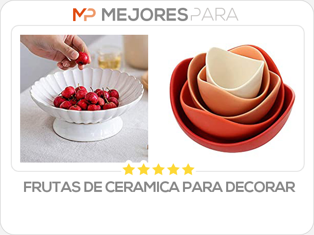 frutas de ceramica para decorar