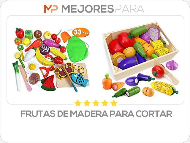 frutas de madera para cortar