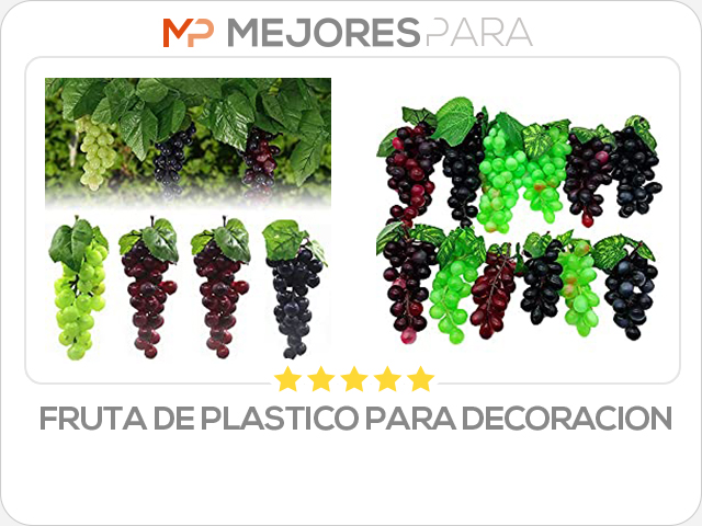 fruta de plastico para decoracion