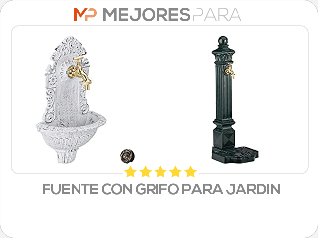 fuente con grifo para jardin