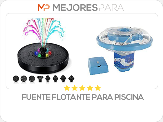 fuente flotante para piscina