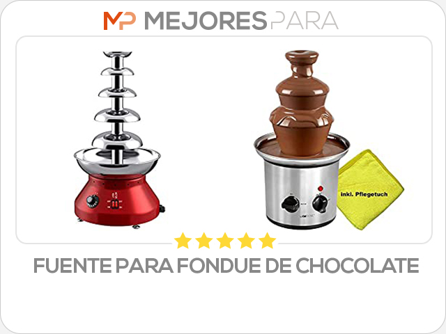 fuente para fondue de chocolate