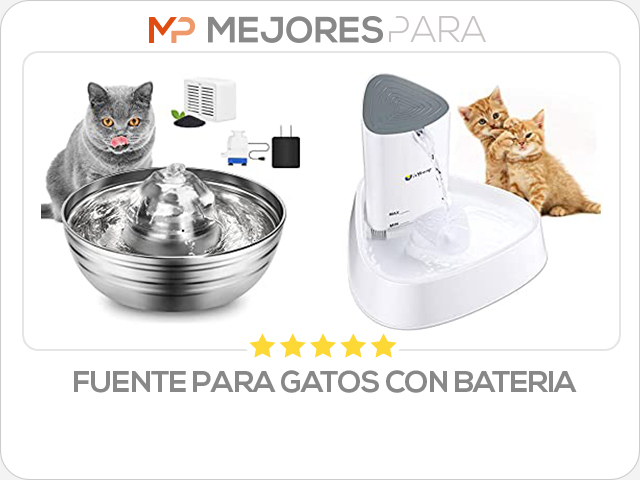 fuente para gatos con bateria