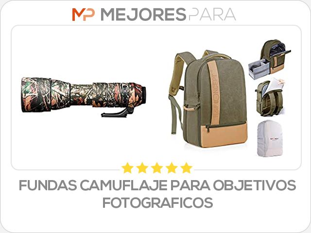 fundas camuflaje para objetivos fotograficos