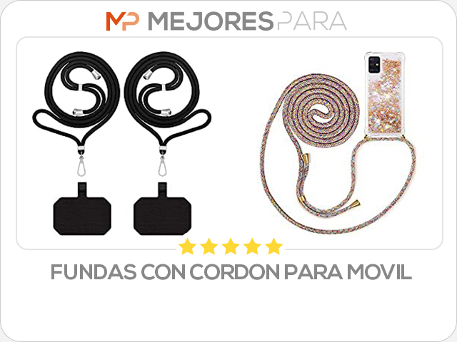 fundas con cordon para movil