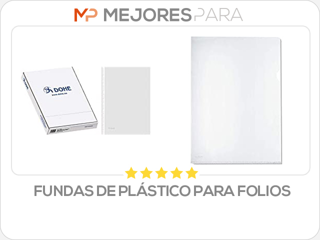 fundas de plástico para folios