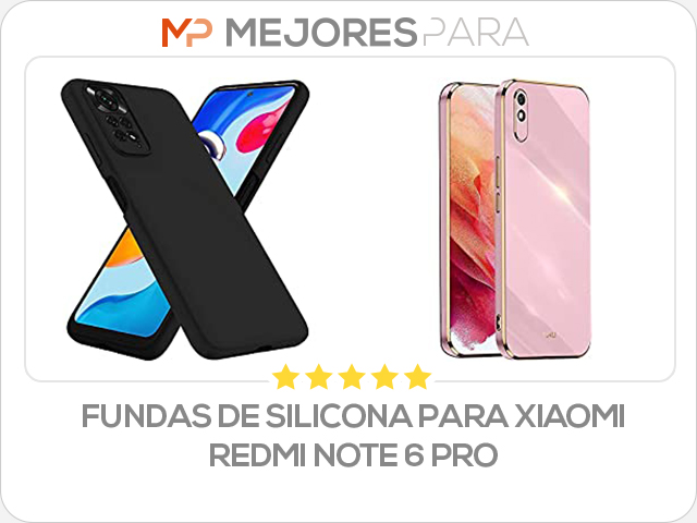 fundas de silicona para xiaomi redmi note 6 pro