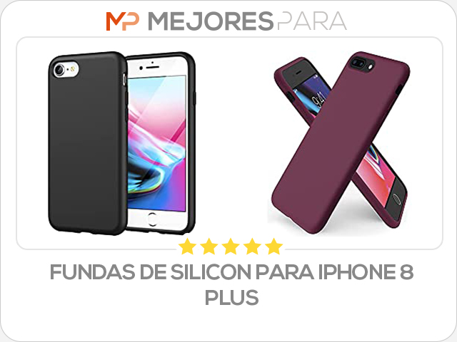 fundas de silicon para iphone 8 plus