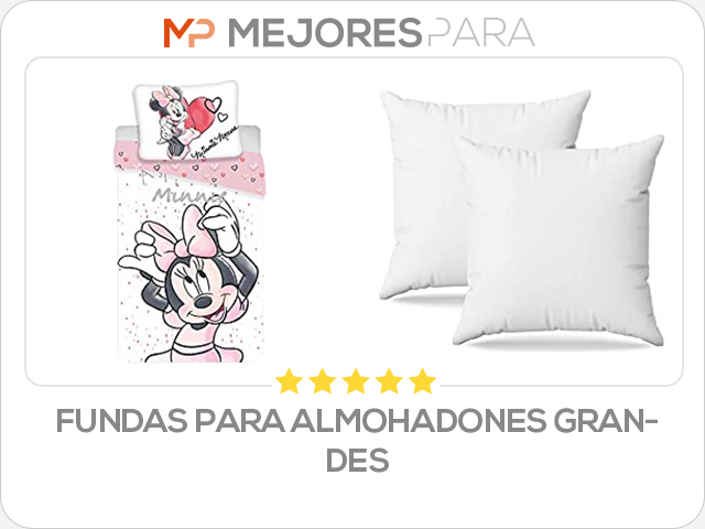 fundas para almohadones grandes