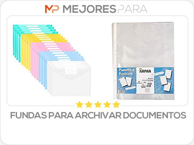 fundas para archivar documentos