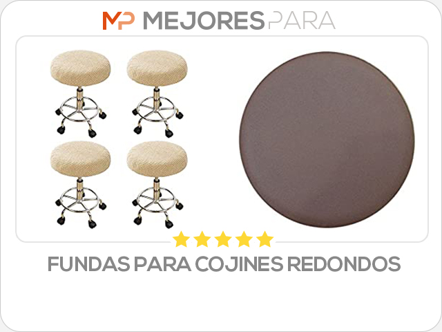 fundas para cojines redondos