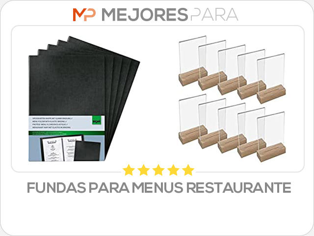 fundas para menus restaurante