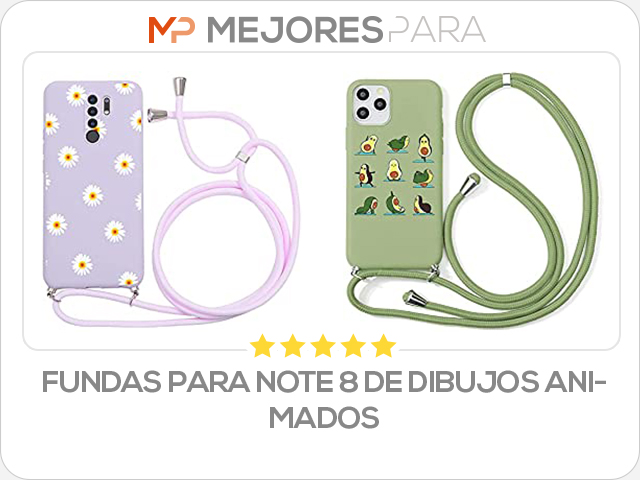 fundas para note 8 de dibujos animados