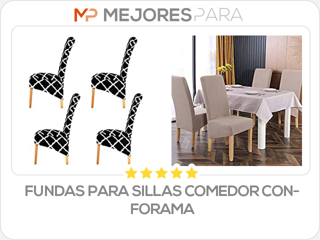 fundas para sillas comedor conforama