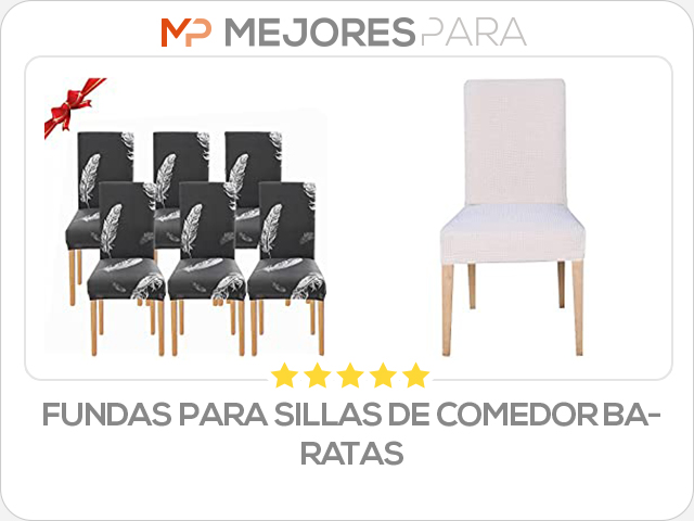 fundas para sillas de comedor baratas