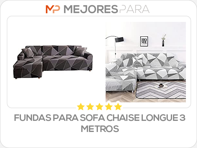 fundas para sofa chaise longue 3 metros