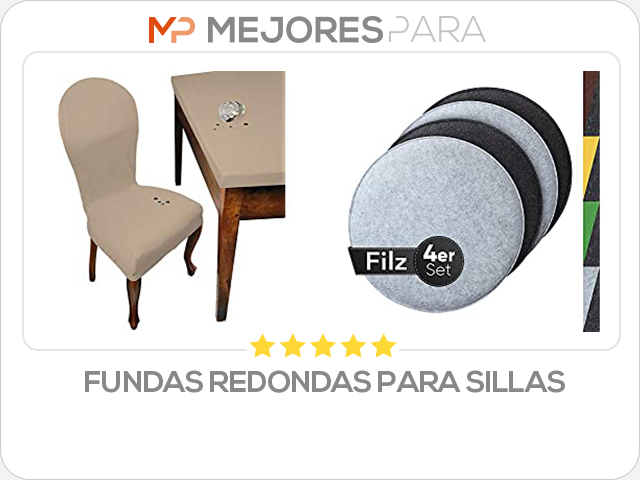 fundas redondas para sillas