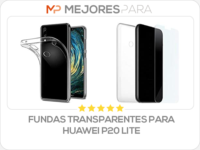 fundas transparentes para huawei p20 lite