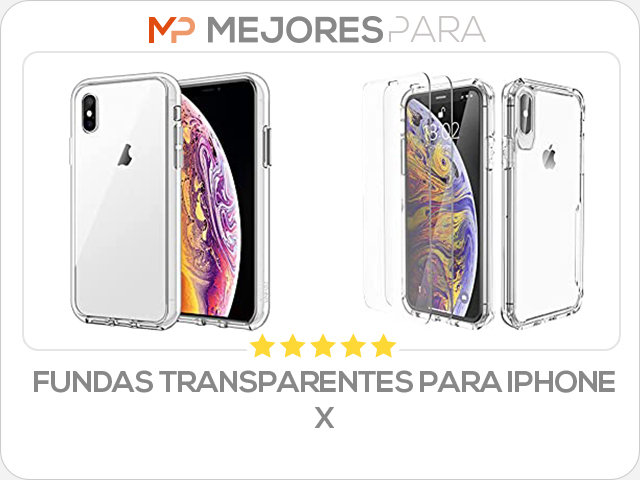 fundas transparentes para iphone x