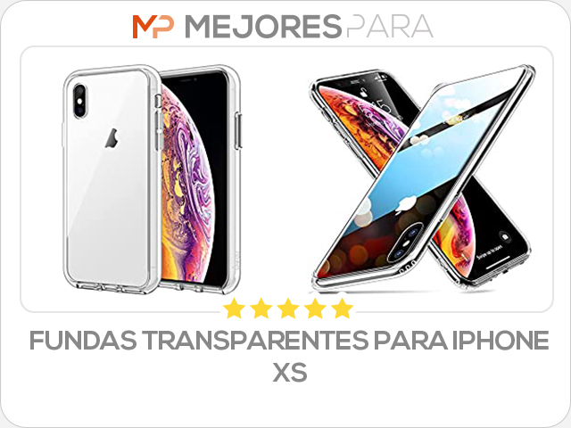 fundas transparentes para iphone xs