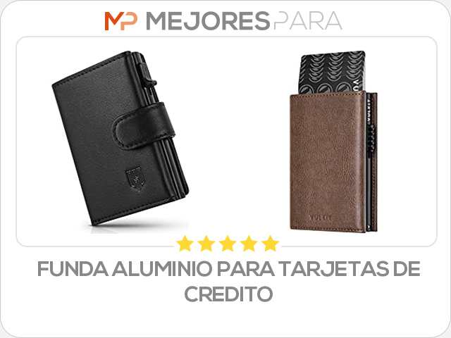 funda aluminio para tarjetas de credito