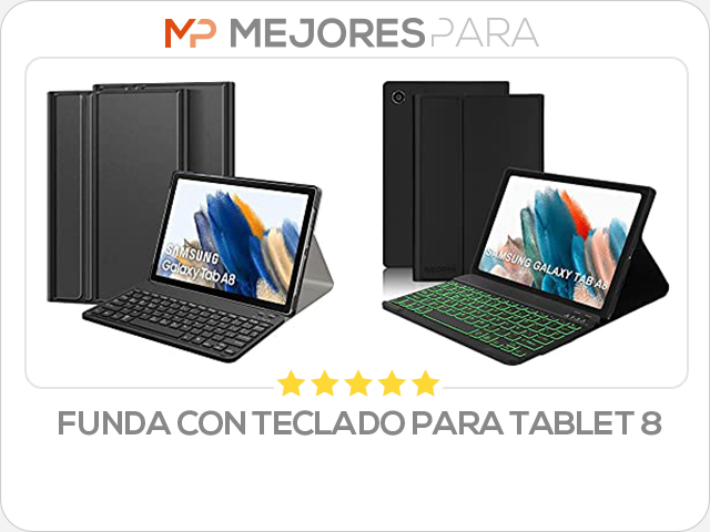 funda con teclado para tablet 8