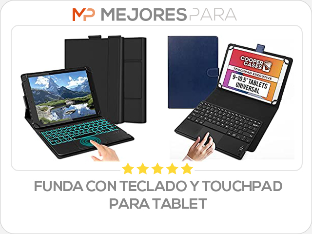 funda con teclado y touchpad para tablet