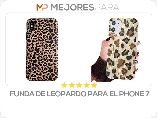 funda de leopardo para el phone 7