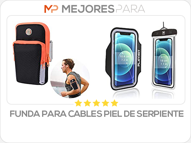 funda para cables piel de serpiente