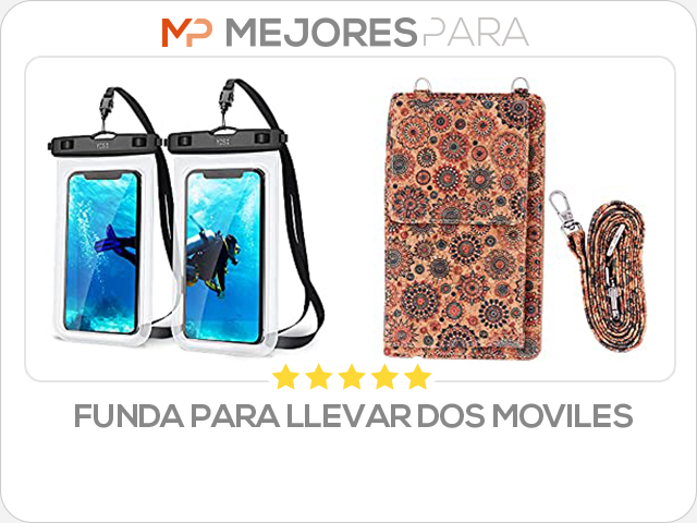 funda para llevar dos moviles