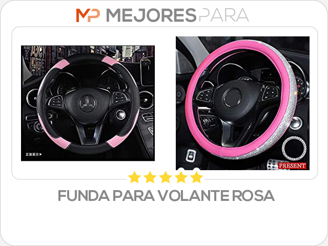 funda para volante rosa