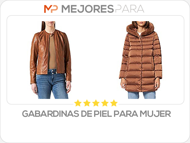 gabardinas de piel para mujer