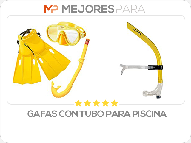 gafas con tubo para piscina