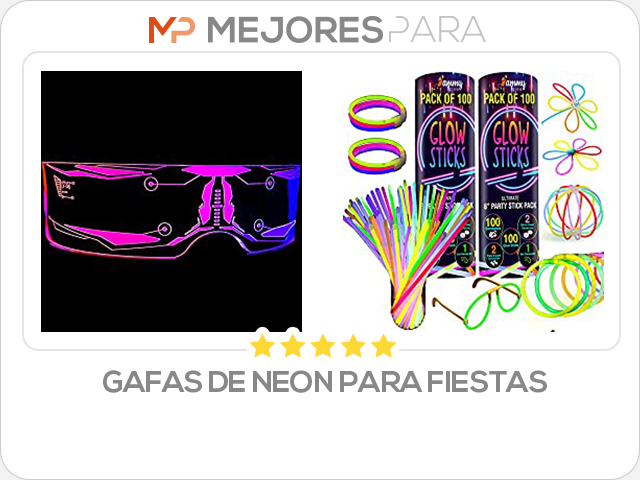 gafas de neon para fiestas